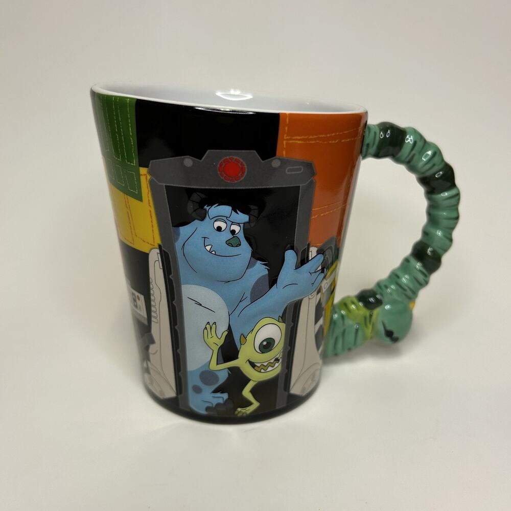 Monsters Inc Scare Factory Doors Coffee Mug Disney Parks Pixar 3D Sulley Mike